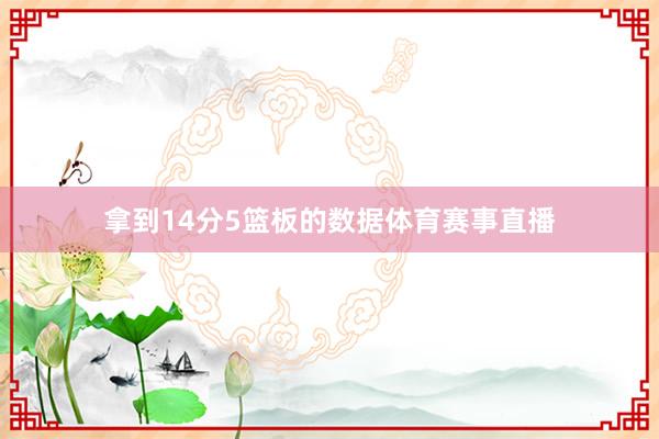 拿到14分5篮板的数据体育赛事直播