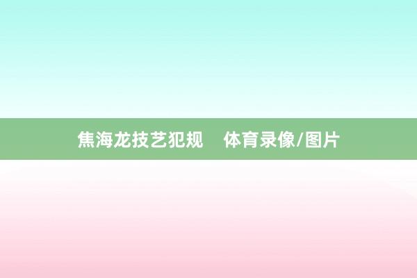 焦海龙技艺犯规    体育录像/图片