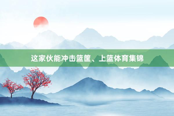 这家伙能冲击篮筐、上篮体育集锦