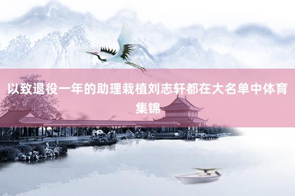 以致退役一年的助理栽植刘志轩都在大名单中体育集锦