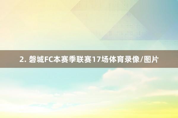 2. 磐城FC本赛季联赛17场体育录像/图片