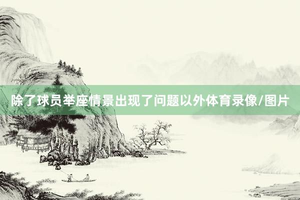 除了球员举座情景出现了问题以外体育录像/图片