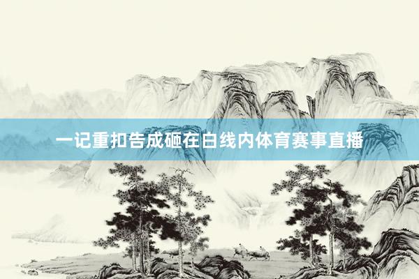 一记重扣告成砸在白线内体育赛事直播