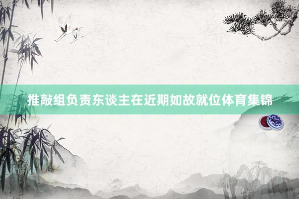 推敲组负责东谈主在近期如故就位体育集锦