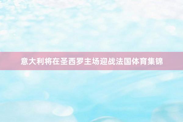 意大利将在圣西罗主场迎战法国体育集锦