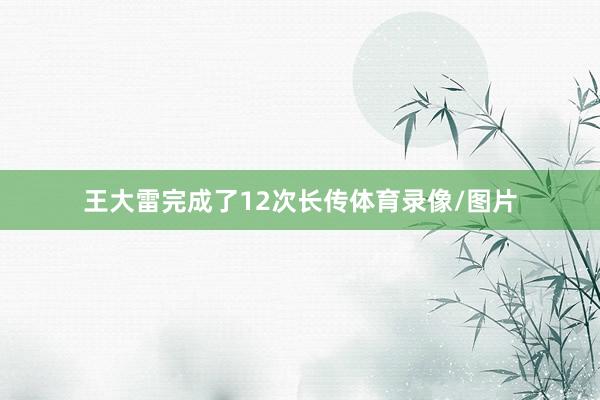 王大雷完成了12次长传体育录像/图片