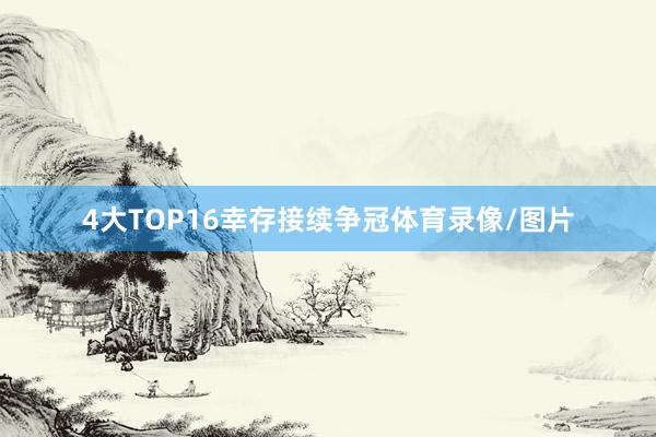 4大TOP16幸存接续争冠体育录像/图片