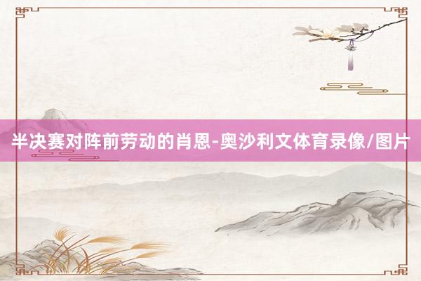 半决赛对阵前劳动的肖恩-奥沙利文体育录像/图片