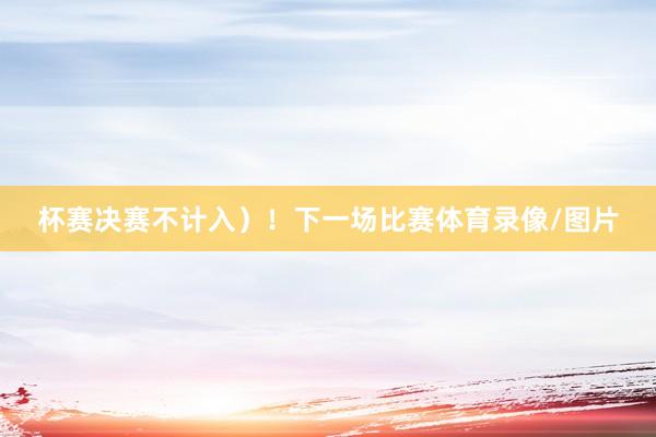 杯赛决赛不计入）！下一场比赛体育录像/图片