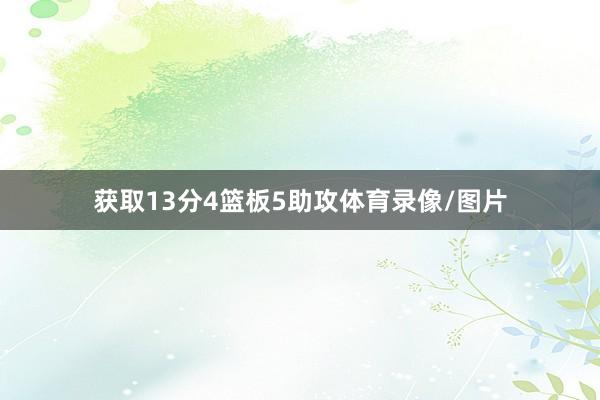 获取13分4篮板5助攻体育录像/图片