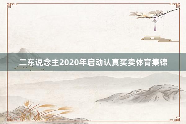 二东说念主2020年启动认真买卖体育集锦