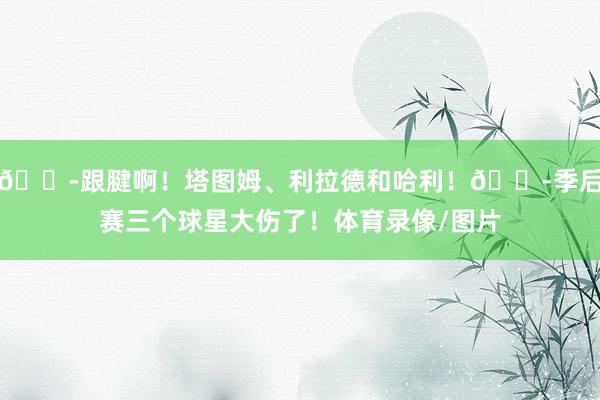 😭跟腱啊！塔图姆、利拉德和哈利！😭季后赛三个球星大伤了！体育录像/图片